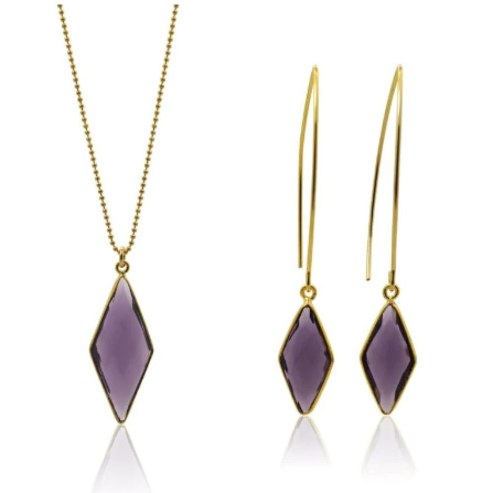 Amethyst Earring/Necklace set!